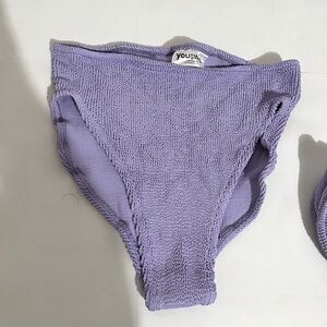 YouSwim high waisted eva set periwinkle beautiful and soft bottoms only for sale